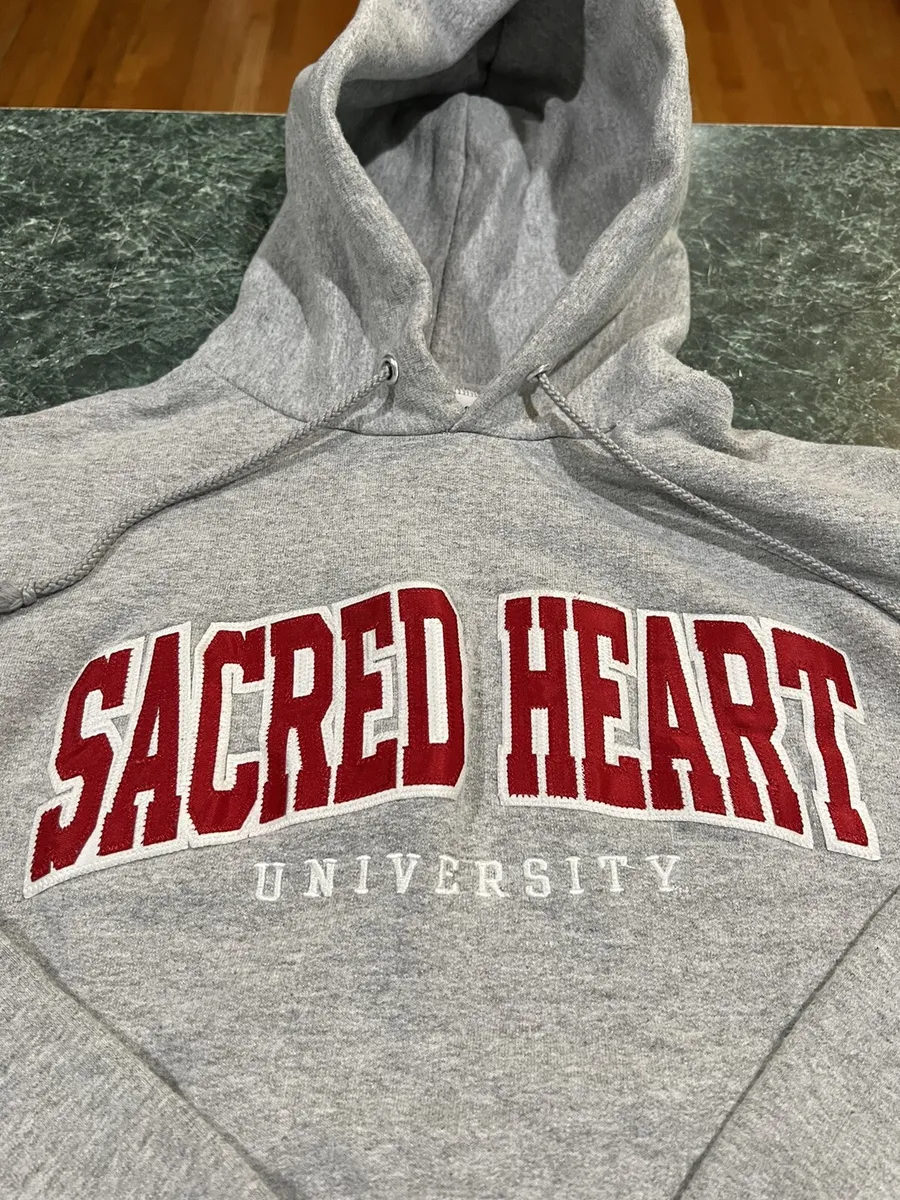 Vintage Champion Sacred Heart University Gray Sweatshirt Hoodie