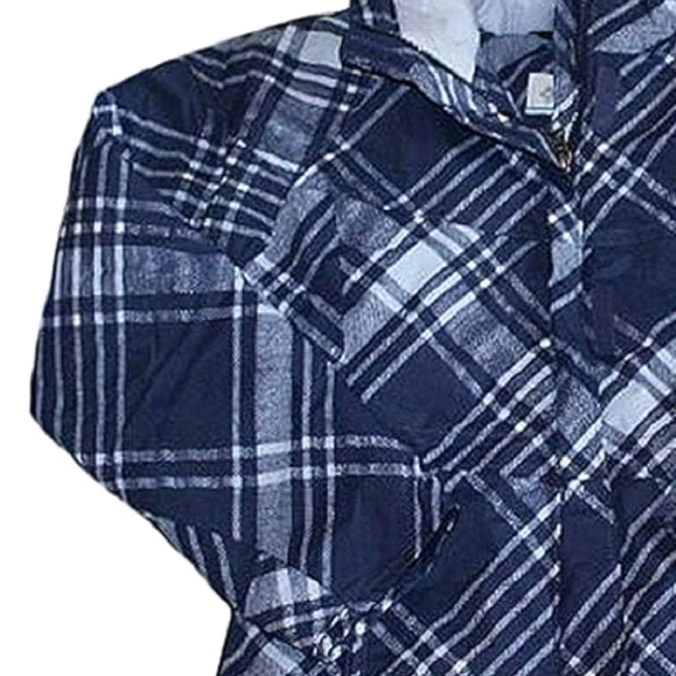 Abrigo a cuadros azul Columbia para niña - pequeño (7/8) - nuevo con etiquetas Foto 4 de 4