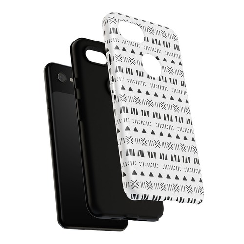 Black and White Southwestern Aztec Pattern Google Pixel Tough Cases - 第 110/131 張圖片