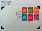 Israel Stamp FDC Scot# 56-61 Fourth Coin Set 1952 L700