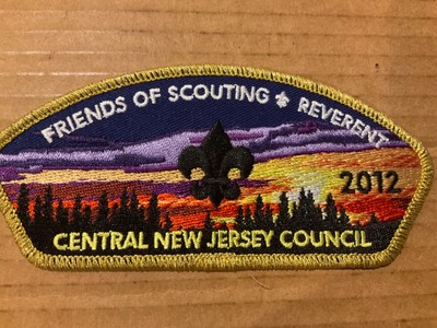 Central New Jersey Council CSP FOS 2012 Gold Mylar Border B