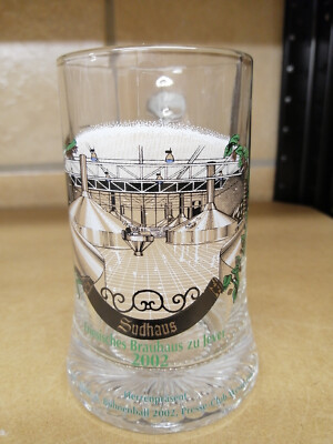 Jever Glaskrug 0,2 l Sudhaus 2002 Rarität 37. Presseball Sammler J42