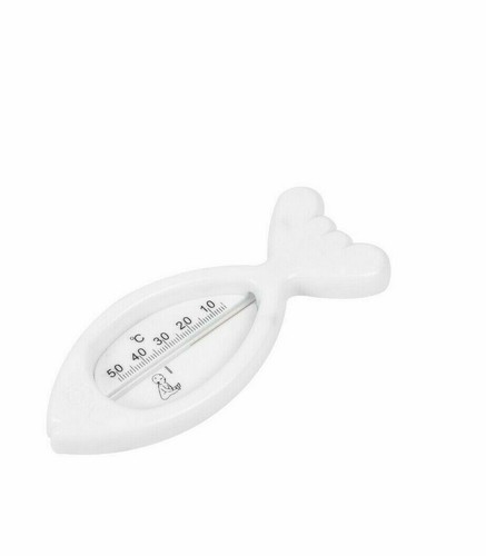 Baby Bath Thermometer White Fish Shape Floating Safety Water Temperature Tester - Picture 2 of 8