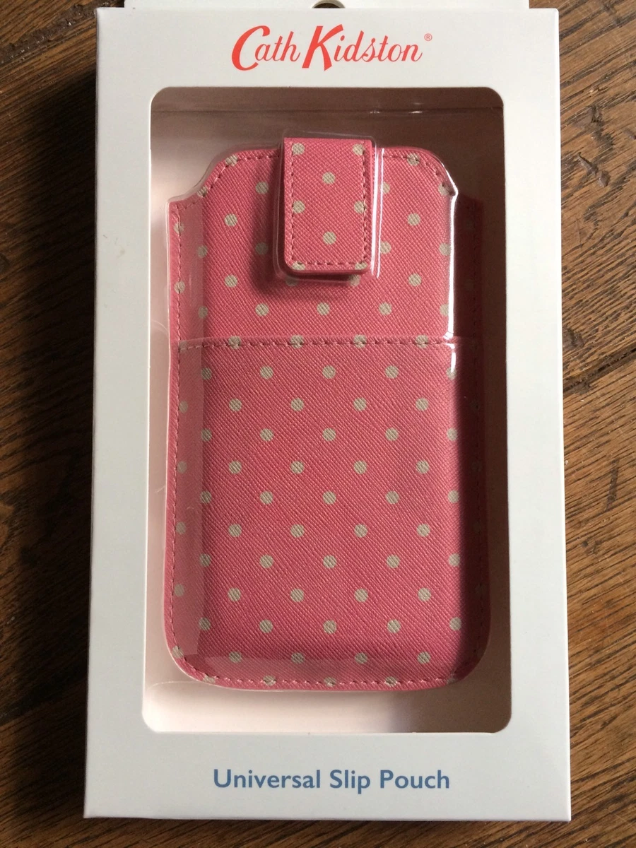 New Cath Kidston Universal Slip Pouch Phone Case Mini Dot Vintage Rose iPhone 5