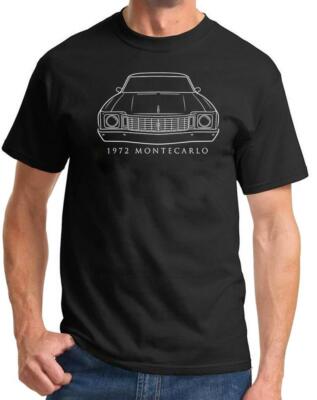 1972 Chevy Monte Carlo Classic Front End Design Tshirt NEW
