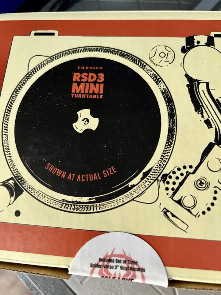 Mini tocadiscos Spider-Man RSD3 con lanzamientos de 3 pulgadas. Foto 3 de 4