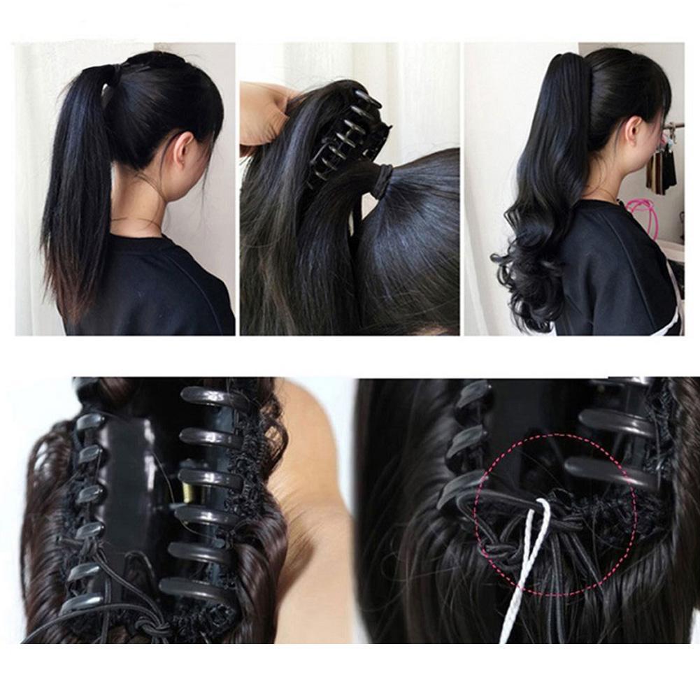 Myzyr Cheap Long Straight Ponytail Wrap Around Clip In Hair Extensions 23inch Po