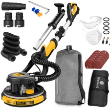 US Drywall Sander 780W Powerful Electric Dustless Wall Sander &Vacuum Attachment