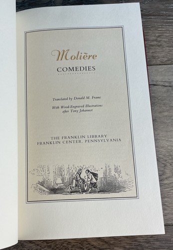 Comedies by Moliere 1985 Franklin Mint Library Hardcover Gilt - Picture 4 of 7