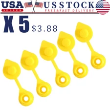 5Pcs Yellow Fuel Gas Can Jug Vent Cap Blitz Scepter Essence Midwest Eagle
