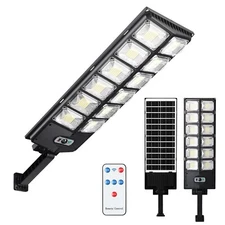 Solar LED Street Light- 1000000LM Commercial Grade with Remote for Gardens&Roads