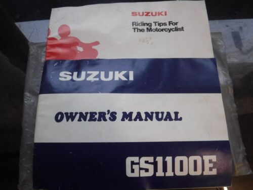 SUZUKI GS1100E 1978 Owner's Manual - Picture 1 of 3