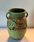 Arts and Crafts Roseville Pottery Blackberry Vase, Shape 576-8", Circa 1933
