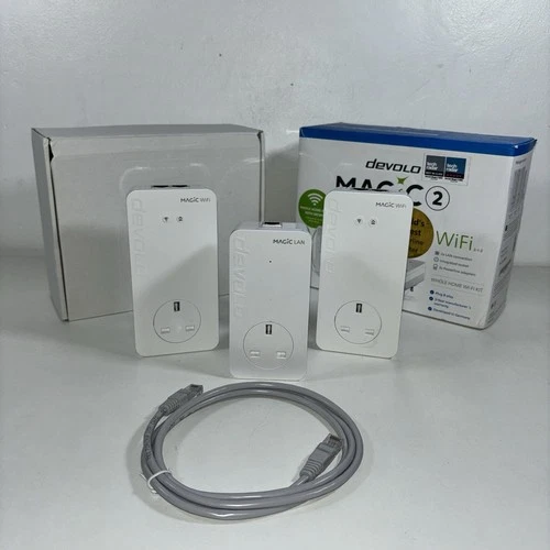 Devolo Magic 2 Wifi 2-1-3 Multi Room Mesh Whole Home Used In Excellent Condition