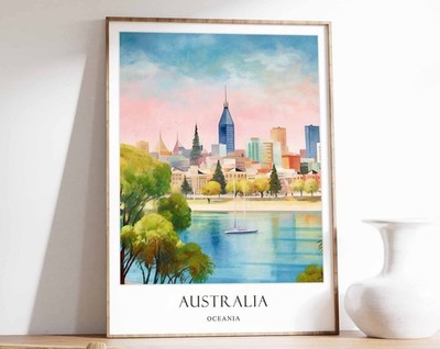 1_Australien Poster, Reiseposter, Sydney Poster, Great Barrier Reef, Outback Po