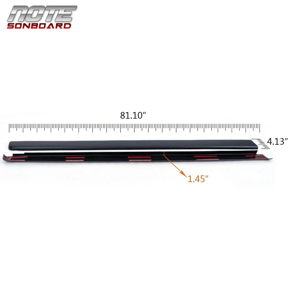 Fit For 99-07 Chevy Silverado GMC Sierra Extended Cab Slip On Rocker Panels Foto 2 de 4
