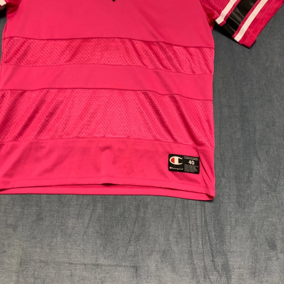 Champion Basketball Jersey Womens Medium Amaranth Mesh V Neck Pullover Athletic - Image 2 of 4