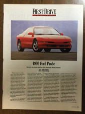 Aw 3851 Article First Drive 1993 Ford Probe 2 Page
