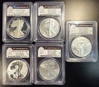 2011 American Eagle Silver 5 Coin 25th Anniversary Set PCGS PR/MS70 First Strike