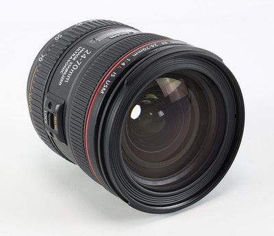 Canon 24-70mm f/4 L IS USM Macro EF Mount Lens, with Caps, Hood, & Case