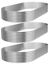 3 PCS Galvanized Raised Garden Bed Outdoor, Metal Raised Beds for Vegetables,...