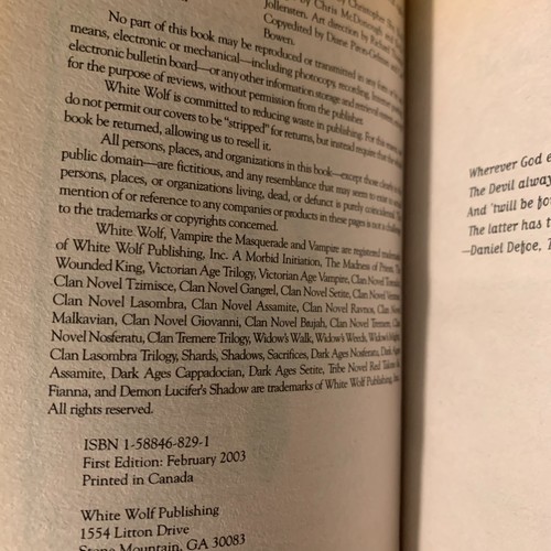 World of Darkness Vampire the Masquerade First Edition Victorian Age Trilogy Lot - Imagen 7 de 8