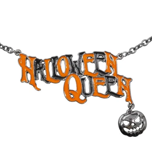 Kreepsville 666 Halloween Queen Text Pendant Necklace Goth Whimsigoth Alt NWT image 2