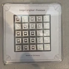 25 x 1 Gram Geiger Square Silver Bar Unopened New In Sealed Assay RARE