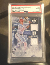 2018 Diamond Kings #DKM-SO Shohei Ohtani DK Materials Jersey Rookie RC PSA 9