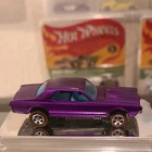 Hot Wheels Custom Cougar Purple Restored Car 1:64 Opening Hood 1968