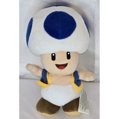 Nintendo Super Mario Blue Toad 8 Inch Plush San Ei Little Buddy 2017 Collectible