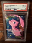 2013 POKEMON B&W LEGEND TREASURES RADIANT COLL RC24/RC25 FULL ART/MEW EX PSA 8
