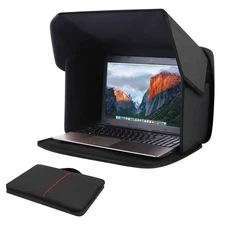Laptop Sun Shade for Working Outside - Foldable Sun Glare Shield & Privacy Ho...