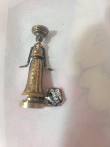 Vintage Rare 50s 1960’s HANS TEPPICH Bronze? Figurine of "Tamar" W/Tab Judaic - Picture 3 of 5