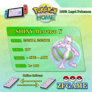 ✨6IV SHINY Mewtwo Y + EVS🚀 POKEMON HOME✨Champions✨Online delivery⚡