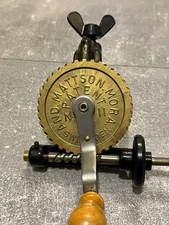 Antique Bobbin Winder And.Mattson Mora patent sweden. swedish sewing machine too