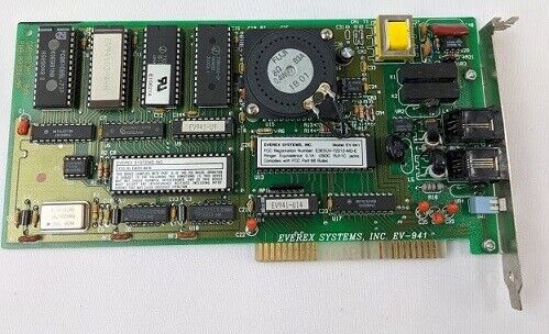 Everex Systems EV-941 Internal Modem Card, ISA Modem Card - Picture 1 of 1