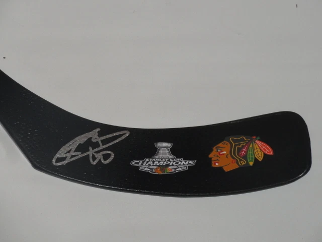 Palo de hockey firmado por Kris Steeg Chicago Blackhawks 2015 Stanley Cup Champions Foto 2 de 3