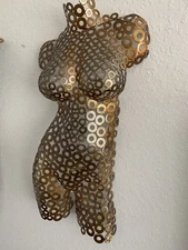 Abstract Wall Art  Metal Female Sculpture Torso by Holly Lentz
