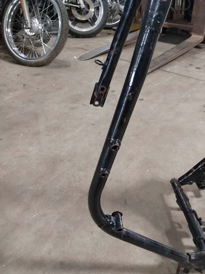 Honda CB650C CB650 1980 80-82 personalizado listo para carretera cuadro recto limpio chasis Foto 4 de 4