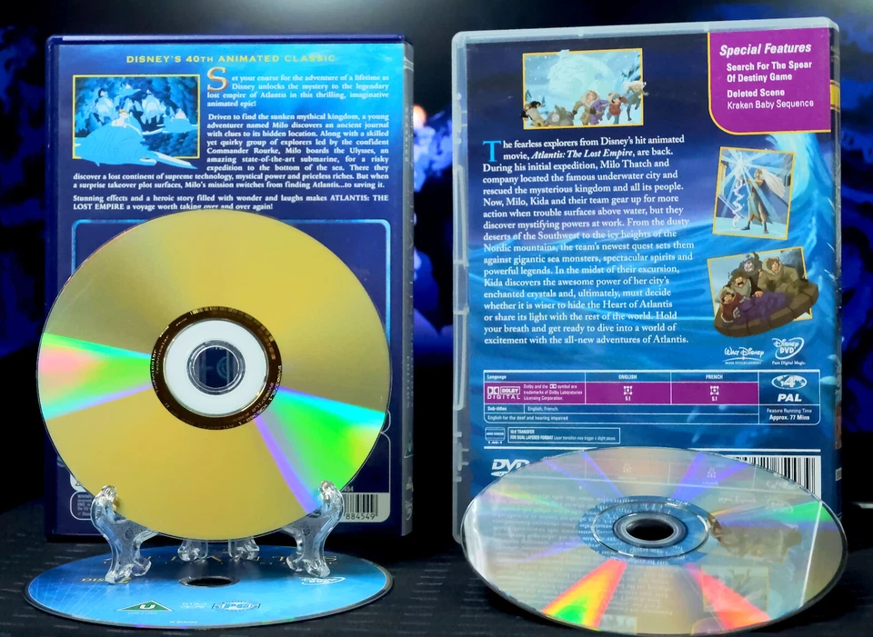 Atlantis 1+2 Animated DVD Movie Bundle Lost Empire Collectors Ed [R2/4][Tested] - Image 2 of 4