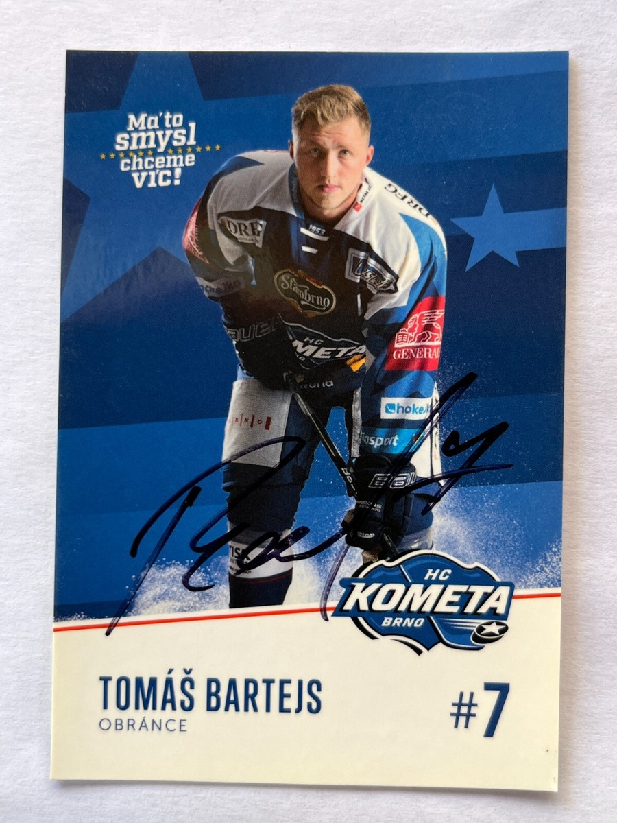 メンバーサイン入り  ICE BAHN JACK HAMMER Autograph TOMAS BARTEJS-HC Kometa Brno 17/18-Ice Hockey-Ex