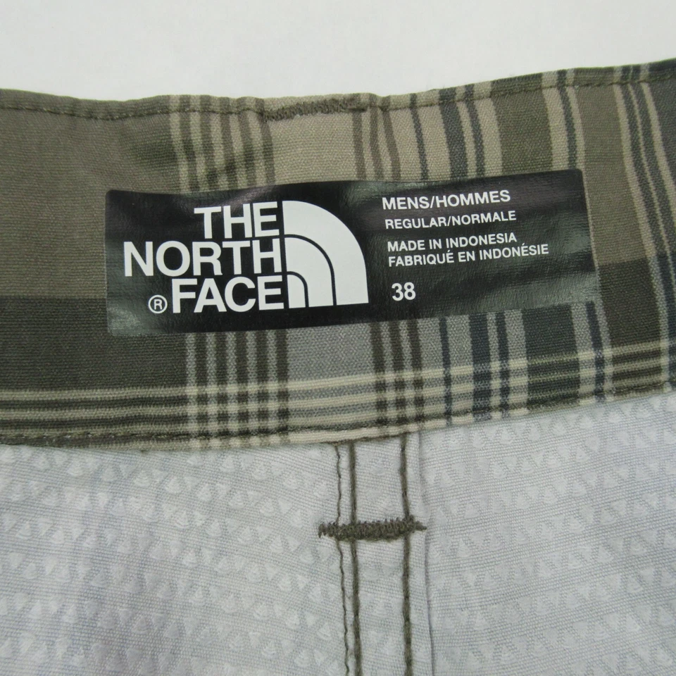 Pantalones Cortos North Face Para Hombre 38 Bolsillos a Cuadros con Cremallera Ligeros XL Foto 3 de 4