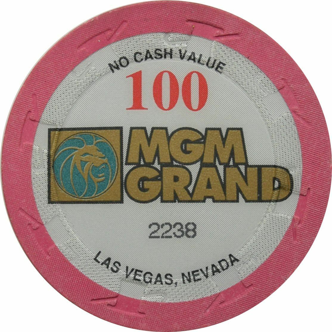 MGM Grand Casino Las Vegas Nevada $100 NCV Chip 1998 43mm | eBay