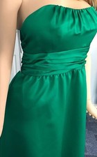 EMERALD GREEN ALFRED ANGELO 7267L NEW 8 SATIN BRIDESMAID PROM FORMAL GALA GOWN