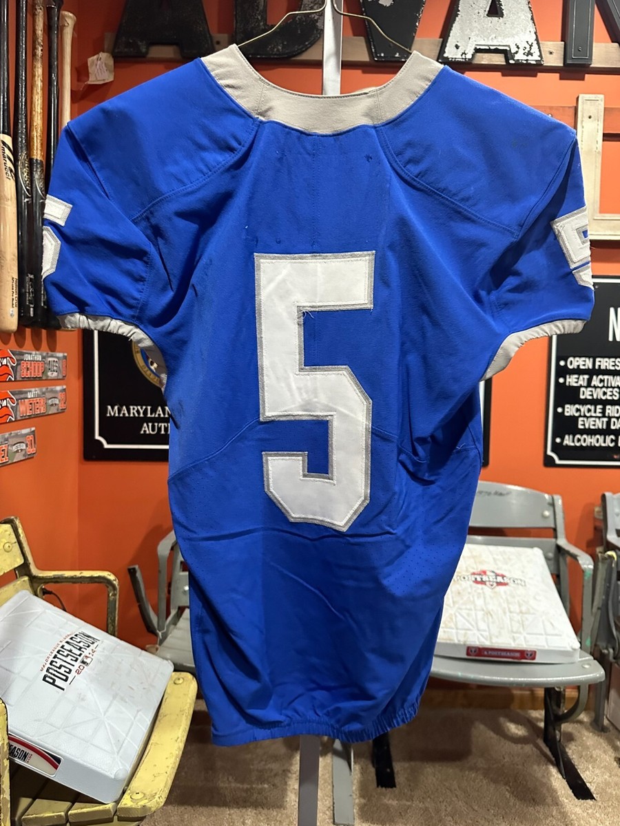 Middle Tennessee State Nike Blue Game Used Football Jersey Size M