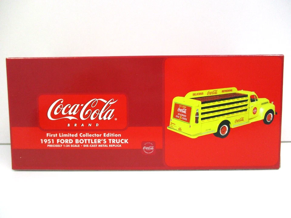 FIRST GEAR - COCA-COLA - 1951 FORD BOTTLER'S TRUCK - 1/34 DIECAST - Image 2 of 4