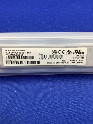 Nouveau MMA4Z00-NS NVIDIA 800Gb/s Twin-Port OSFP, 2x400Gb/s Multimode SR8 50m - Photo 2/9