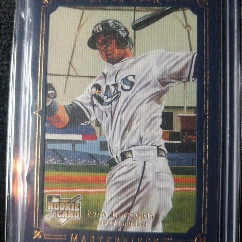 4 RC Cards! 2008 Upper Deck Masterpieces Evan Longoria White/Black/Red/Navy Blue - Picture 7 of 8