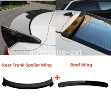 2Pcs For 2014-2018 Toyota Corolla US TRD Roof Wing +Rear Trunk Spoiler Wing